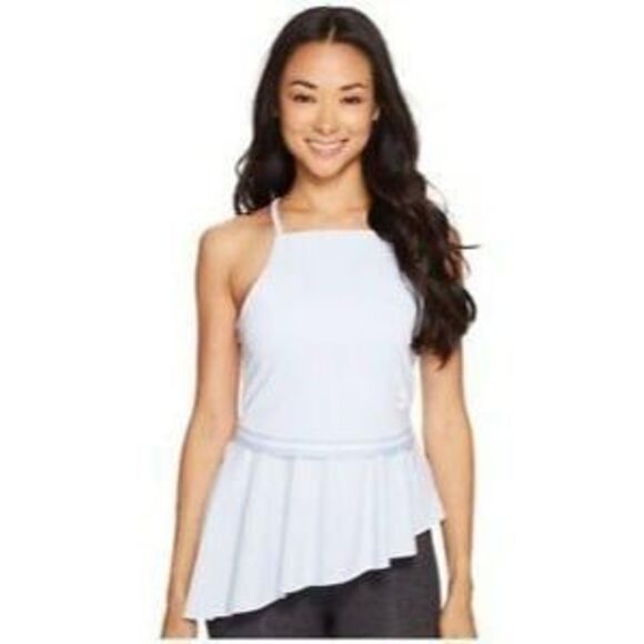 Puma Womens Top Blue M Xtreme Tight Frilled Active Tank  New - Picture 4 of 12